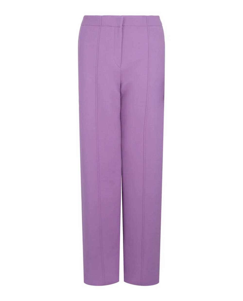 NEW SALVATORE FERRAGAMO women's straight-leg trousers in purple